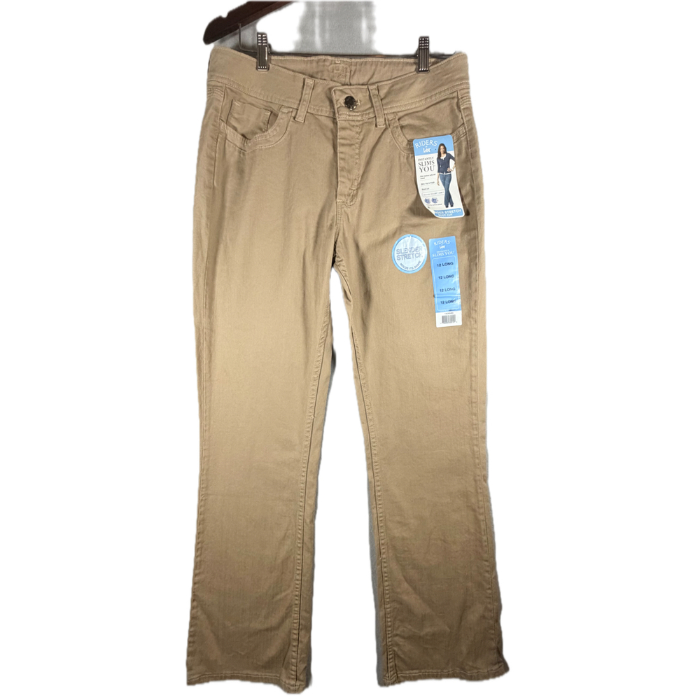 RIDERS BY LEE Slim you  PANTS W SIZE 12 L. NWT